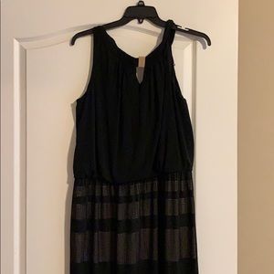 London times women long black formal dress.